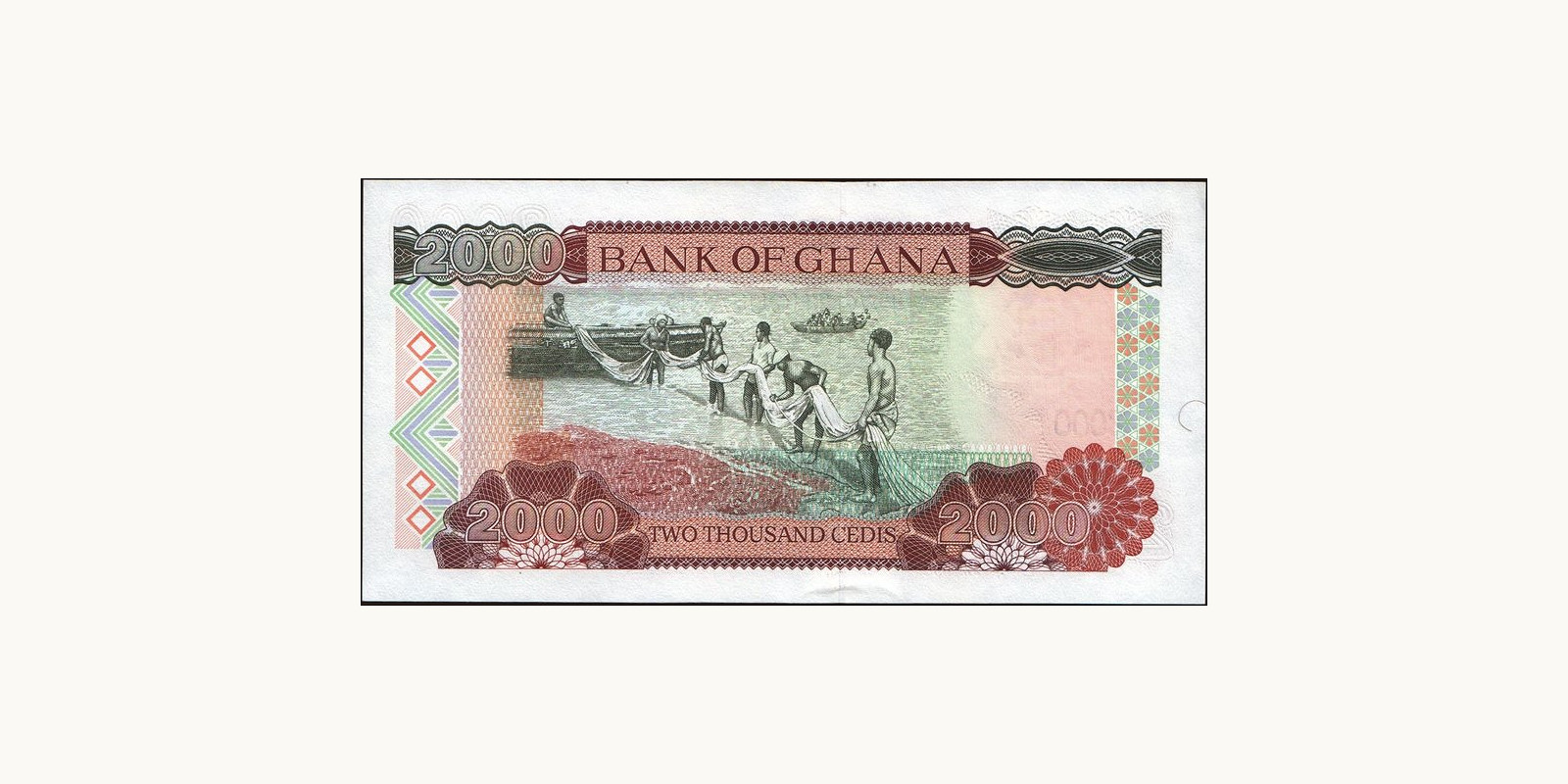 500 cedis Гана 1990 — Оборотная сторона