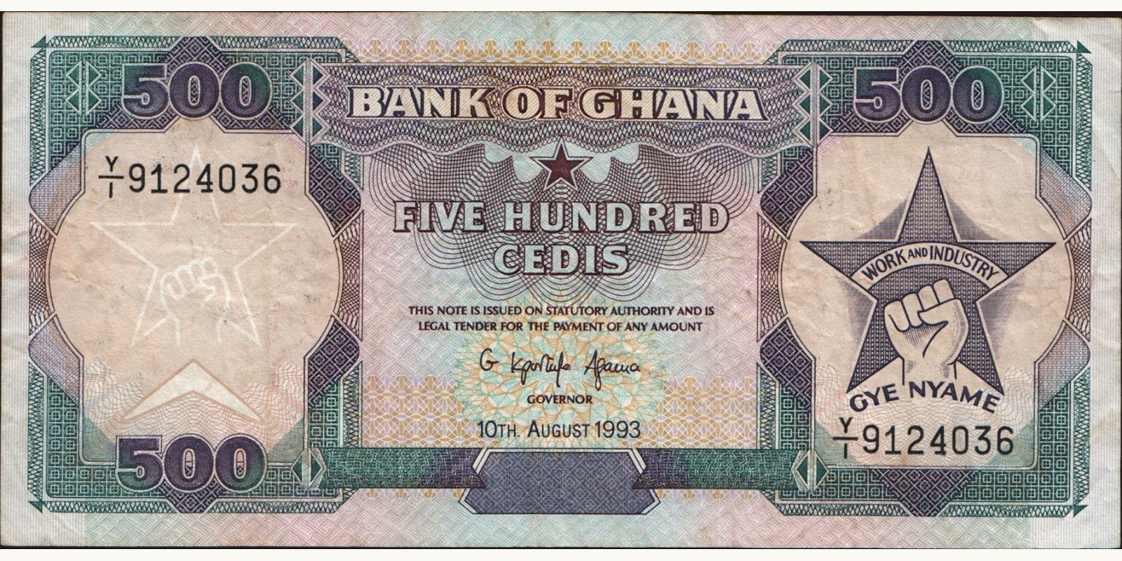 500 cedis 1993