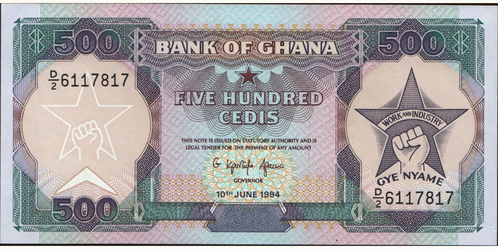 500 cedis 1994