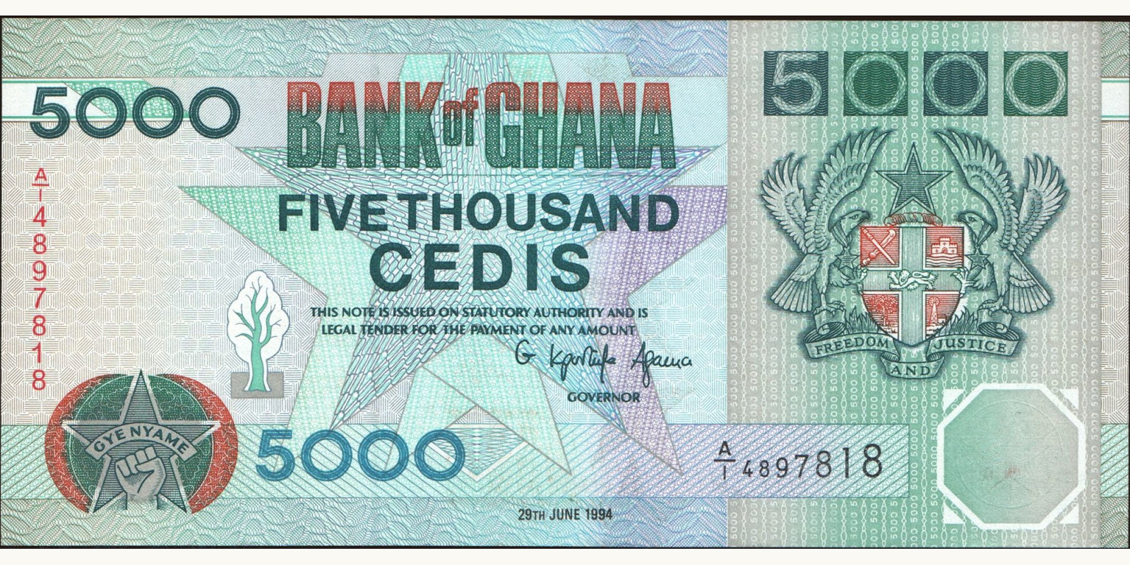 5000 cedis 1994
