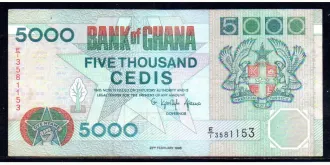 5000 cedis 1996