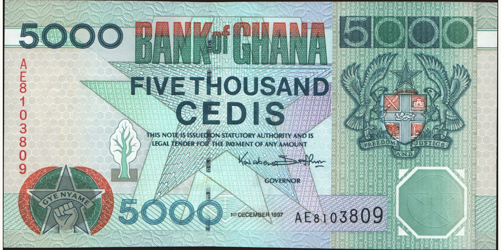 5000 cedis 1997