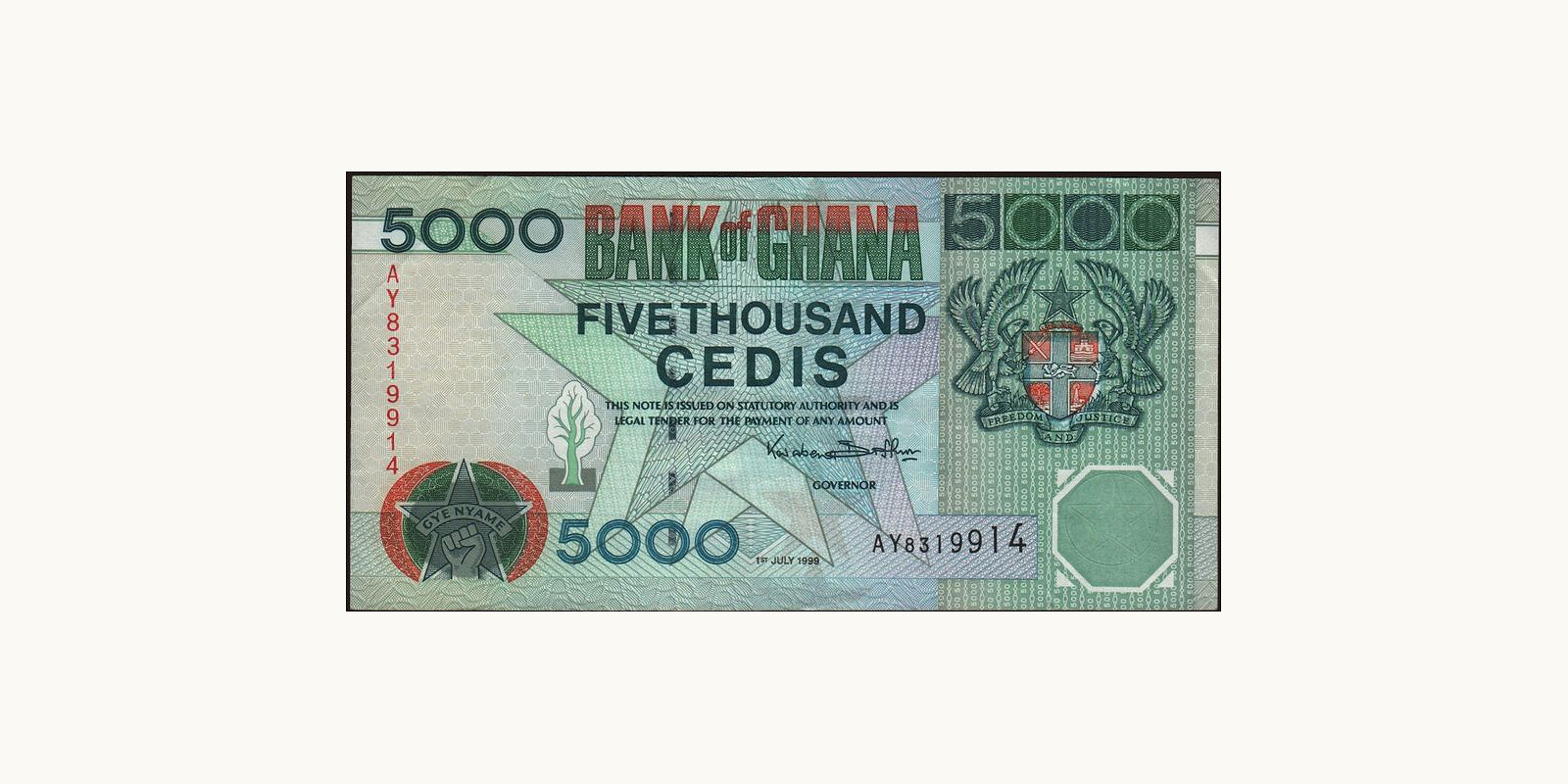 5000 cedis 1999
