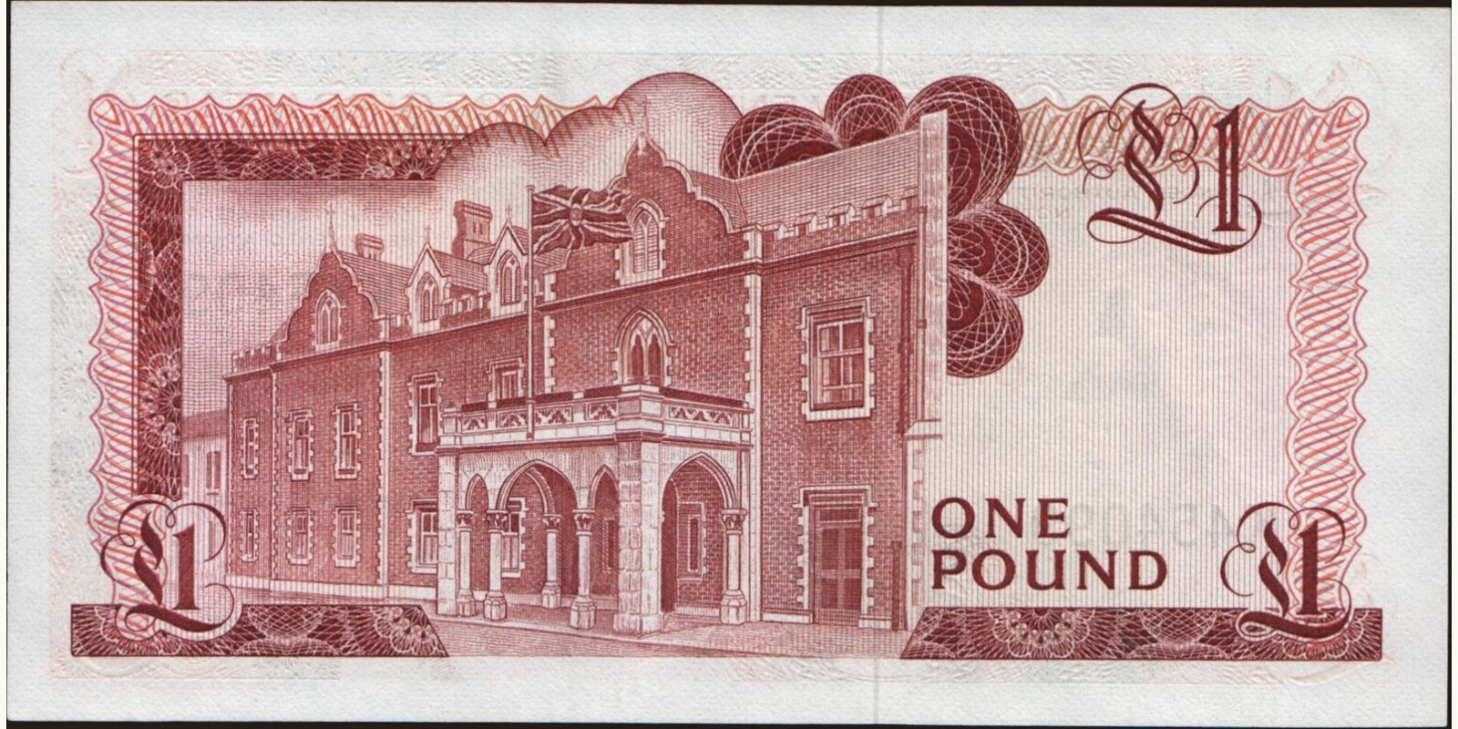 1 pounds Гибралтар 1979 — Оборотная сторона