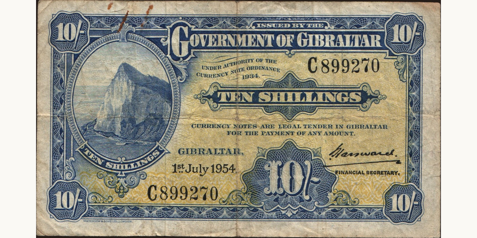 10 shilling 1954