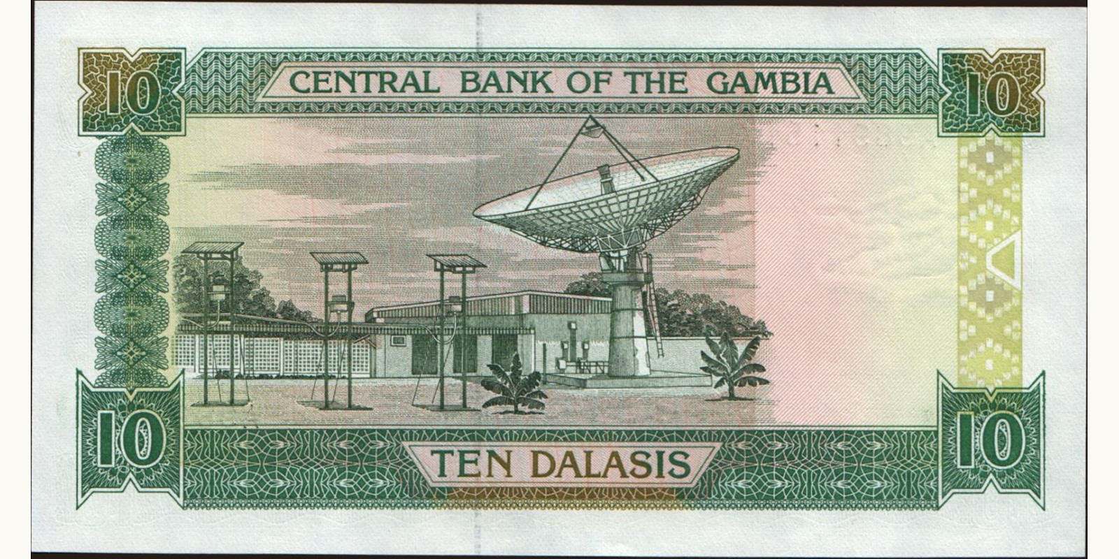 10 dalasis Gambia 1991 — Back side