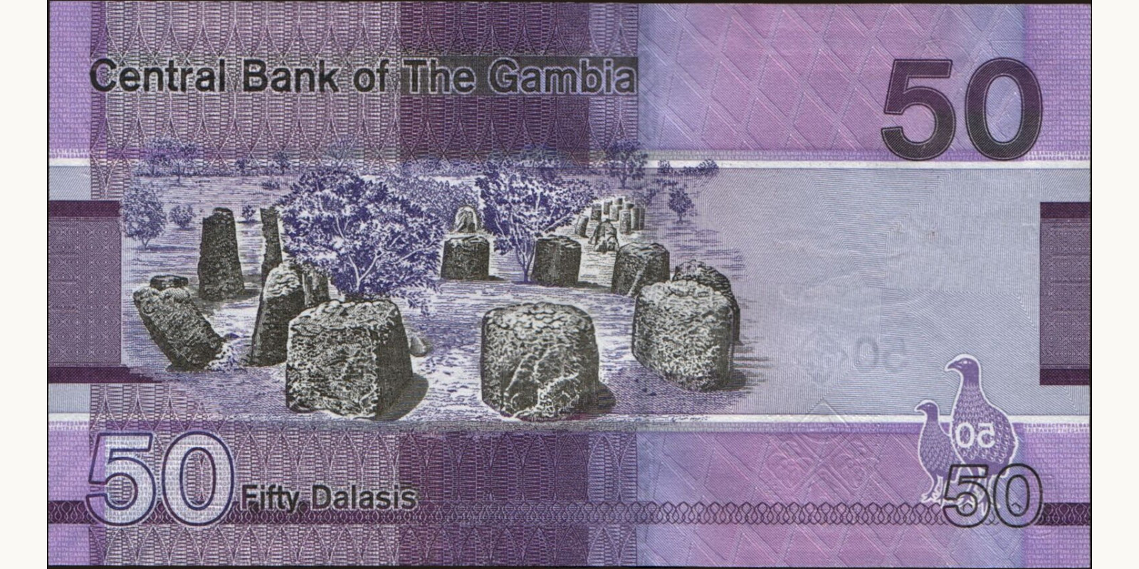 50 dalasis Gambia 2019 — Back side