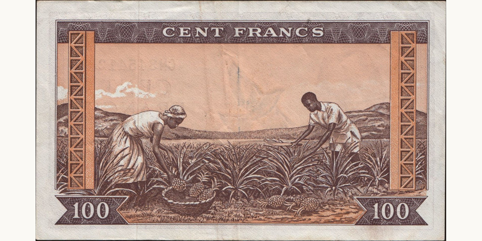 100 franc Guinea 1960 — Back side