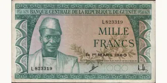 1000 franc 1960