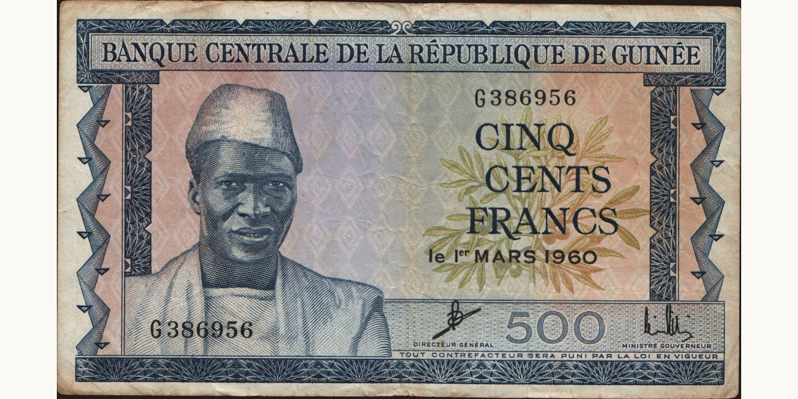 500 franc 1960