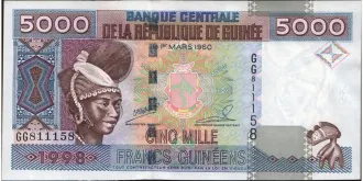 5000 franc 1998