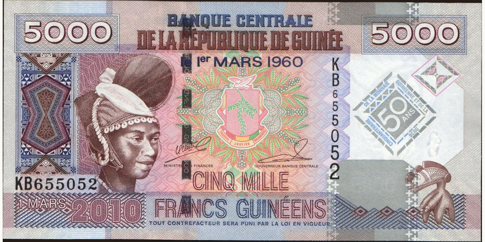 5000 franc 2010