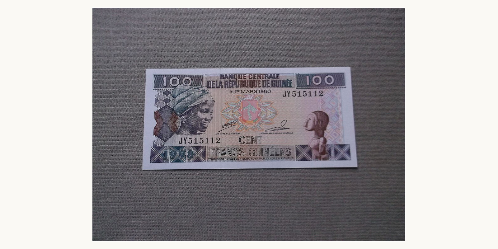 100 franc 1998