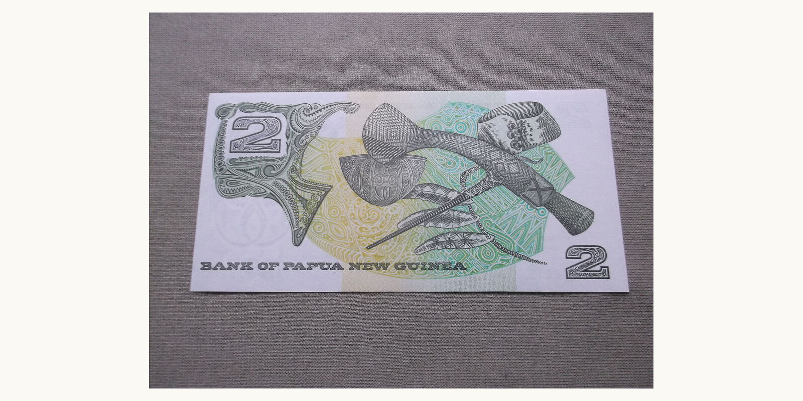 2 kina Guinea 1975 — Back side