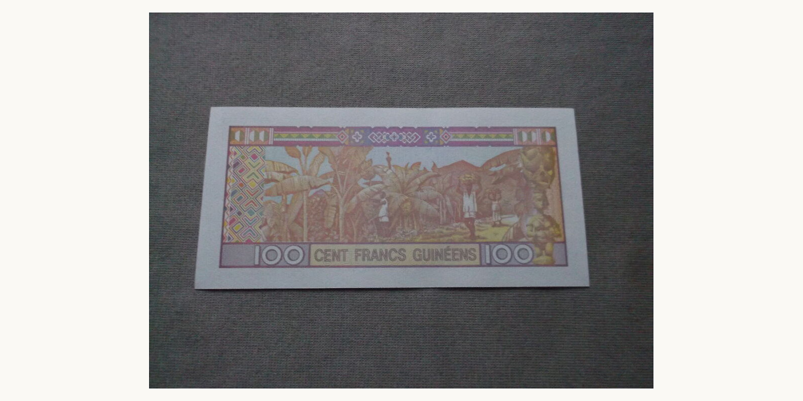 100 franc Guinea 2012 — Back side
