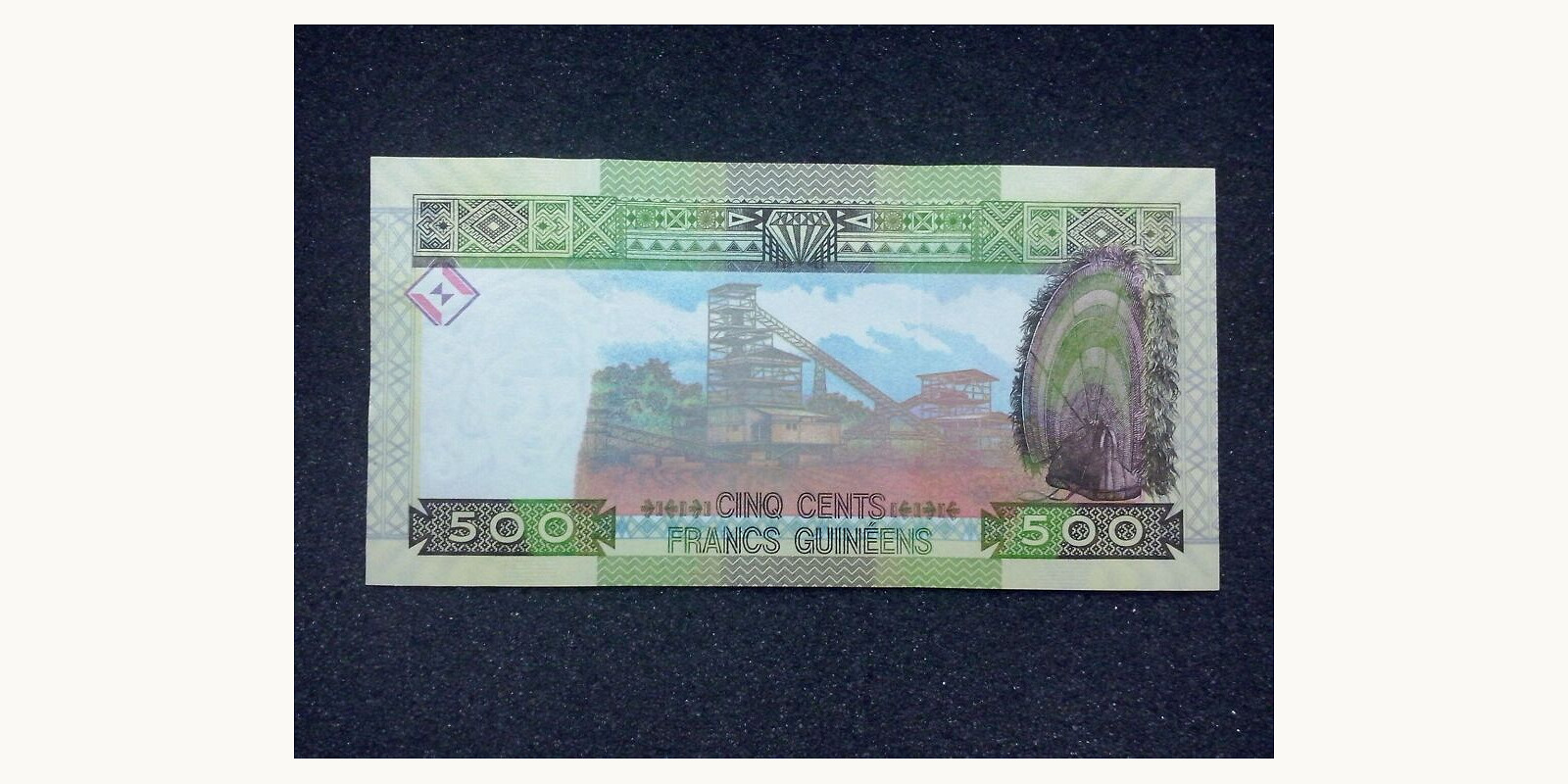 500 franc Гвинея 2015 — Оборотная сторона