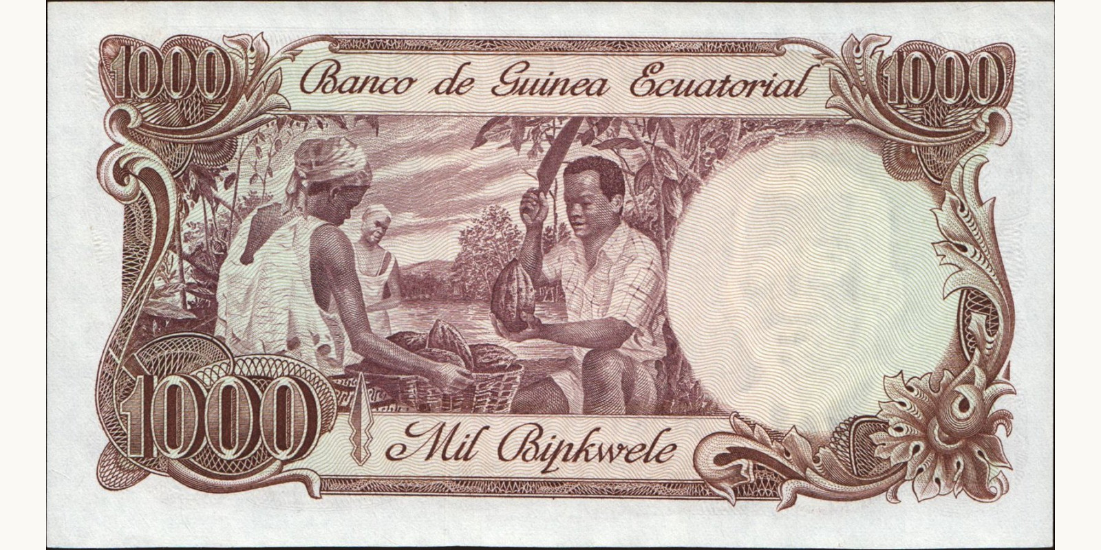 1000 bipkwele Экваториальная Гвинея 1979 — Оборотная сторона