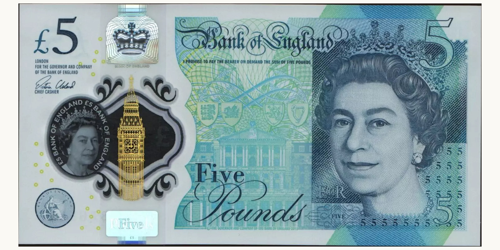 5 pounds South Georgia 2015 — Front side