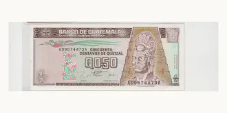 50 centavos / 1/2 quetzal 1996