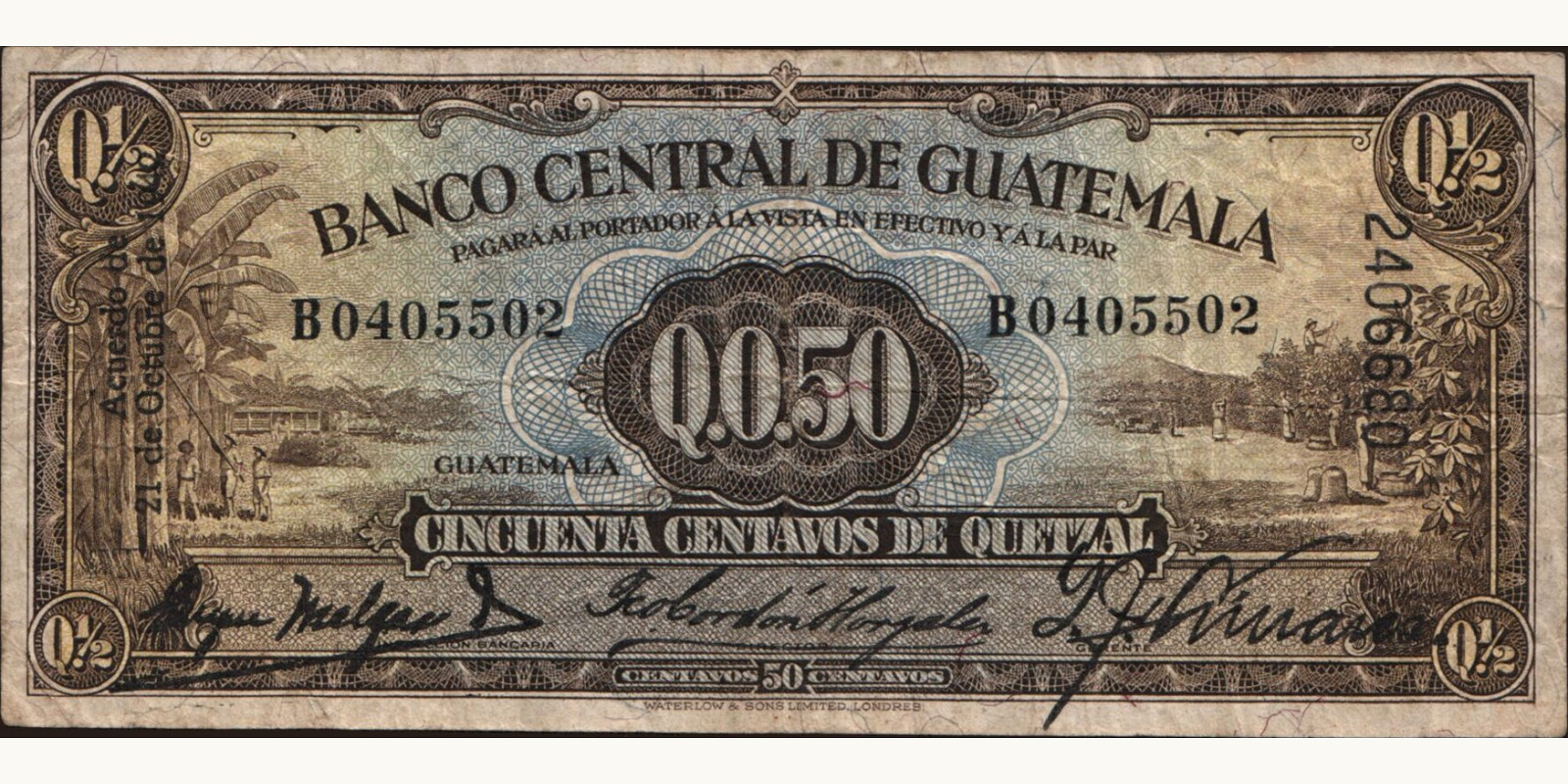 050 quetzales 1942