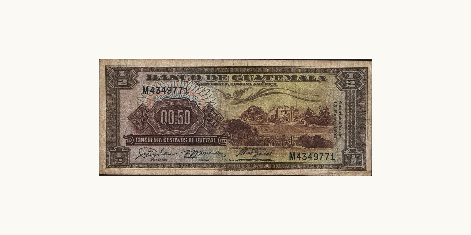 050 quetzales 1960