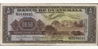 050 quetzales 1961
