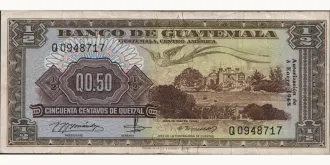 050 quetzales 1968