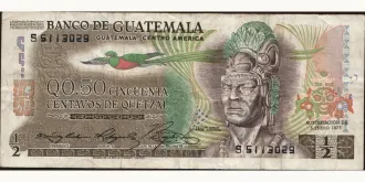 050 quetzales 1977