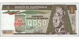 050 quetzales 1988
