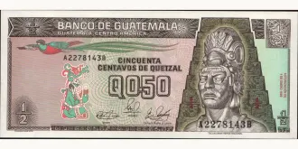 050 quetzales 1989