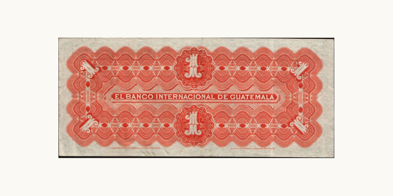 1 pesos Гватемала 1917 — Оборотная сторона