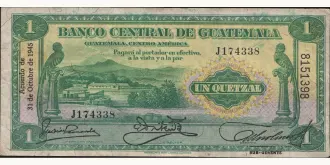 1 quetzales 1945