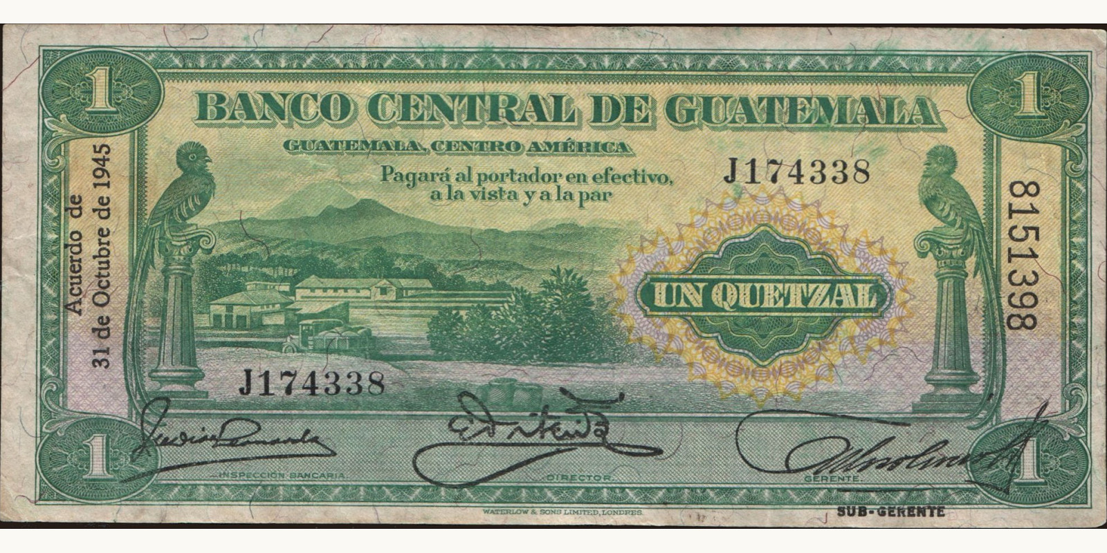 1 quetzales 1945