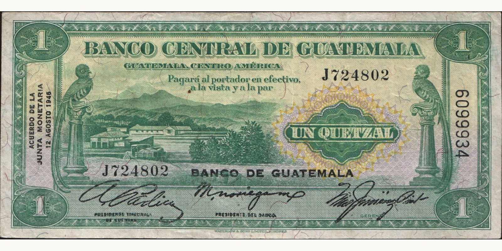 1 quetzales 1946