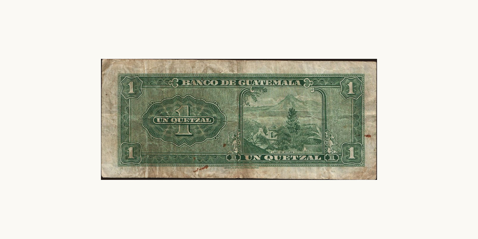 1 quetzales Гватемала 1957 — Оборотная сторона