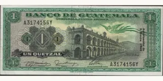 1 quetzales 1968