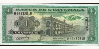 1 quetzales 1970