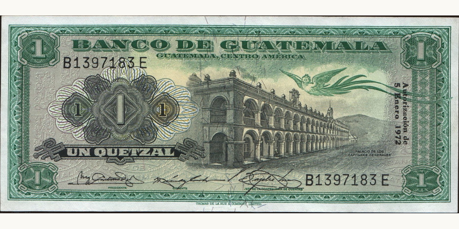 1 quetzales 1972