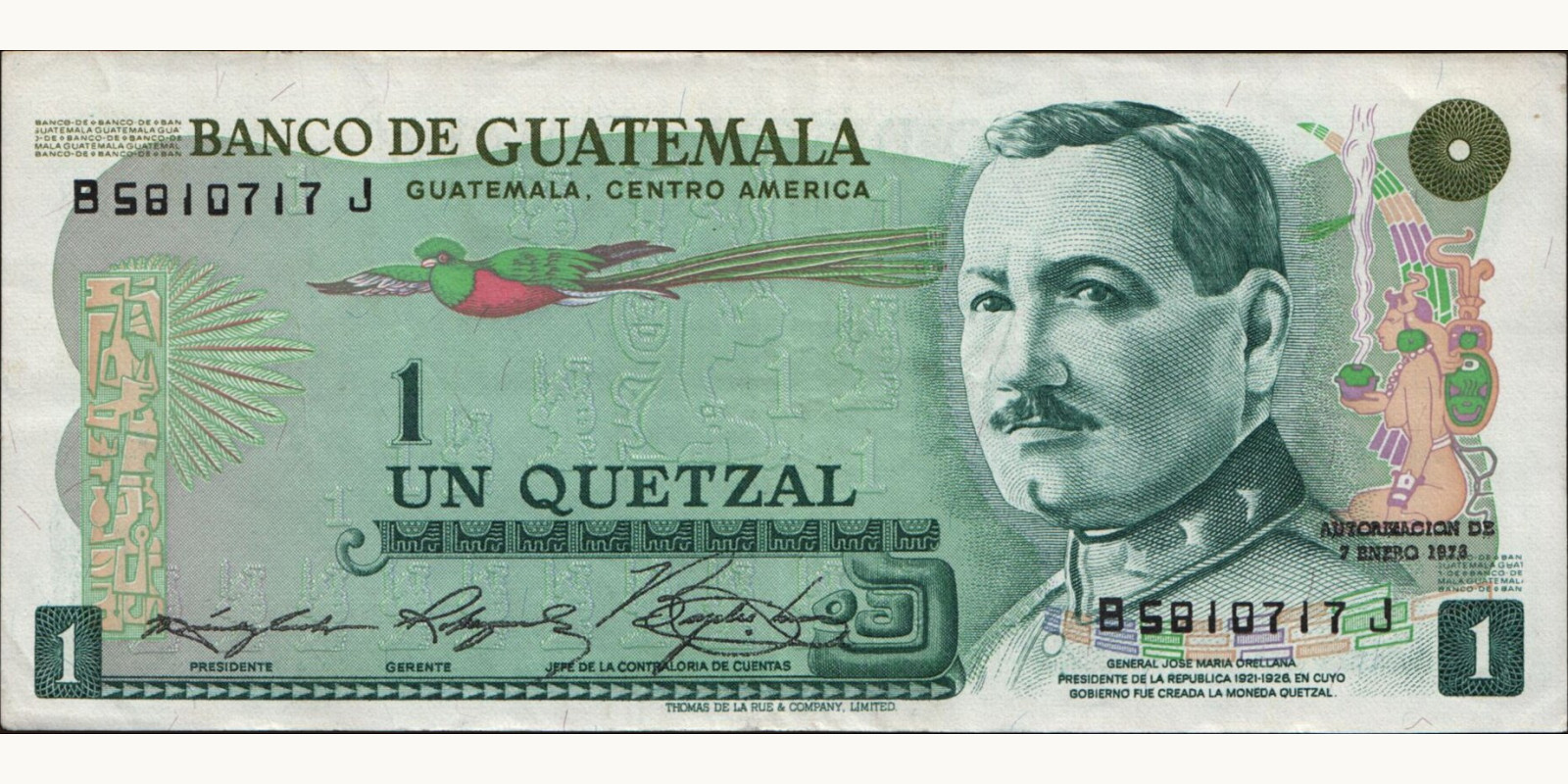1 quetzales 1976