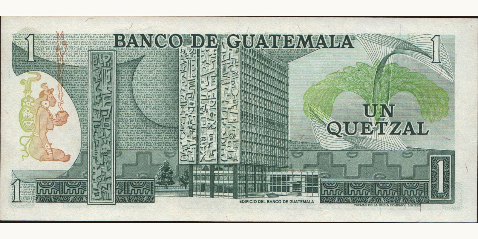 1 quetzales Гватемала 1978 — Оборотная сторона