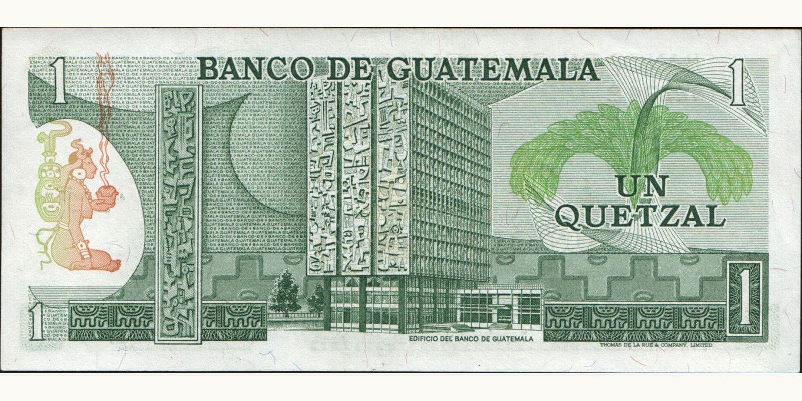 1 quetzales Гватемала 1983 — Оборотная сторона