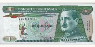 1 quetzales 1986