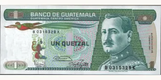 1 quetzales 1987