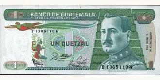1 quetzales 1988