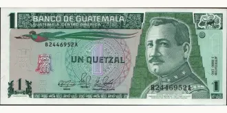 1 quetzales 1990