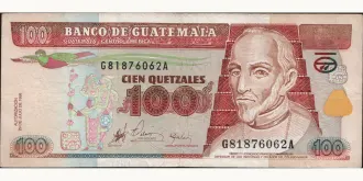 100 quetzales 1998