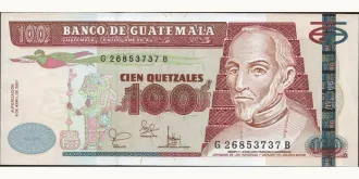 100 quetzales 2001