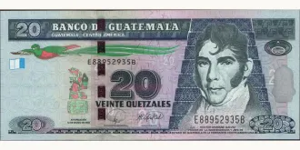 20 quetzales 2008