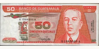 50 quetzales 1986
