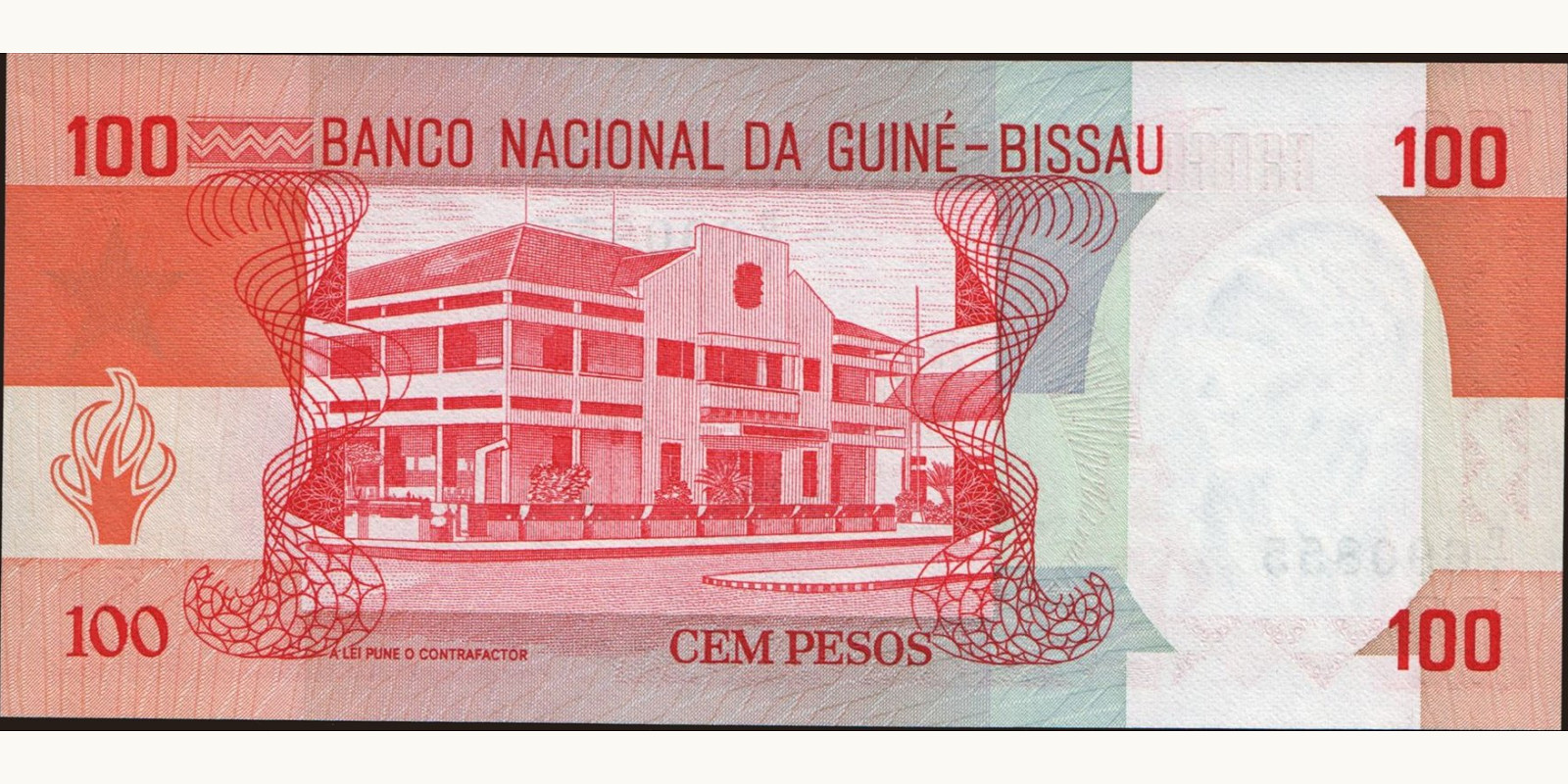 100 pesos Guinea-Bissau 1983 — Back side